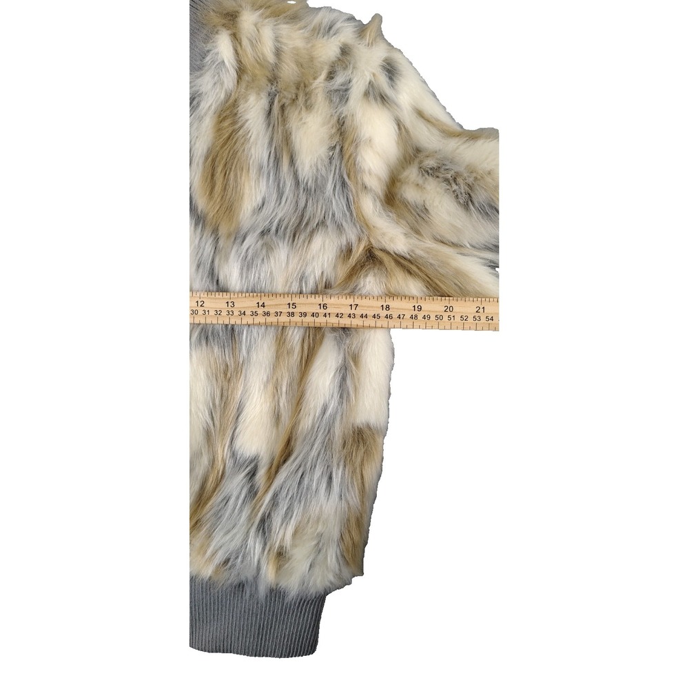NWT Cupcakes and Cashmere Faux Fur Sia Jacket Pockets Full Zip Womens Sz XS - Picture 6 of 13